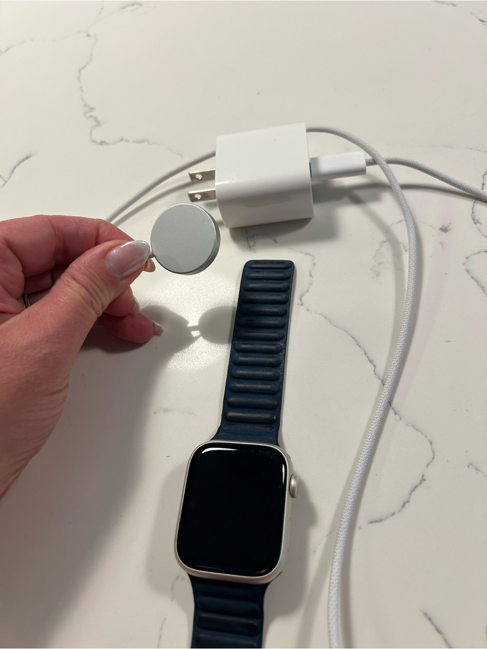 Apple Watch Series 9 With Navy Magnetic Band With Charger watchOS 26.4 - Picture 11 of 16